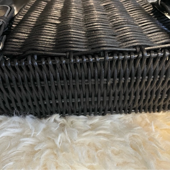 Wicker Wings Black Tall Tixing Backpack (Genuine Leather & Rattan) - Picture 11 of 16